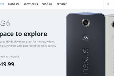 Android-смартфон Nexus 6 можно будет заказать на сайте Motorola