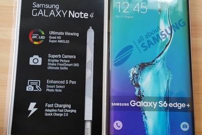 Макет Samsung Galaxy S6 edge+ сравнили с Galaxy Note 4