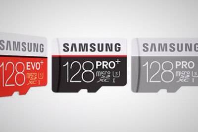 MicroSD-карты Samsung PRO+ на 128 ГБ записывают данные со скоростью 90 МБ/сек