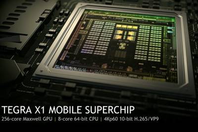 NVIDIA представила мобильный 64-битный процессор Tegra X1 с 256 графическими ядрами