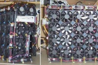 Поставил несколько дополнительных вентиляторов, чтобы компьютер не грелся летом