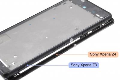 Xperia Z4 на фото: еще тоньше, но без microSD