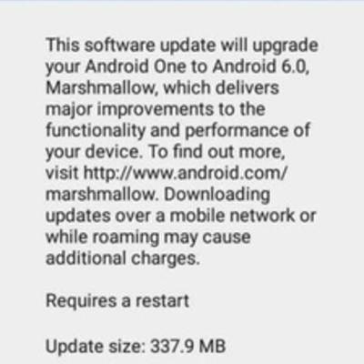 Смартфоны Android One обновляются до Android 6.0 Marshmallow