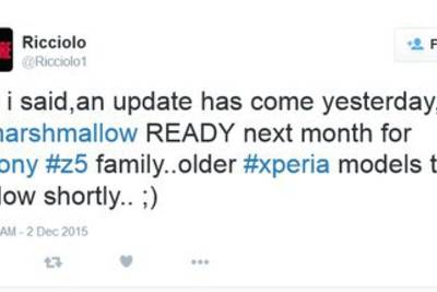Sony Xperia Z5 перейдет на Android 6.0 в январе