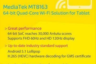 MediaTek представила процессоры для планшетов с поддержкой Android 5.1