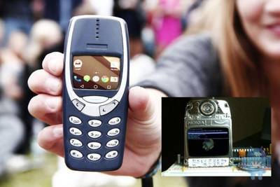 Умельцы засунули в Nokia 3310 железо телефона на Андроиде.