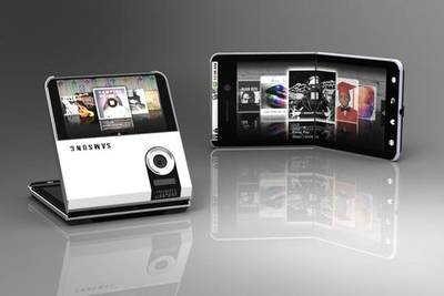 Samsung запатентовала складной смартфон с гибким дисплеем.