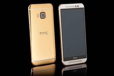 HTC One M9 одели в 24 карата золота