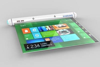 Концепт планшета от Samsung с OLED-дисплеем - самым гибким и тонким LED экраном
