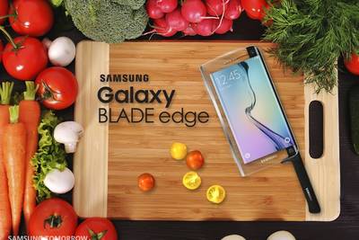 Samsung анонсировала Galaxy Blade Edge – первый в мире «умный» нож для фанатов Instagram