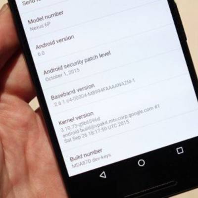 Android 6.0 Marshmallow отображает дату последнего обновления системы безопасности