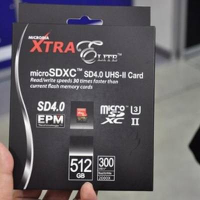 Калифорнийская компания Microdia анонсировала MicroSD-карту Xtra Elite объёмом 512 ГБ.