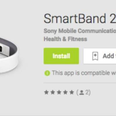 SmartBand 2 засветились в Google Play, однако сразу же приложение было удалено