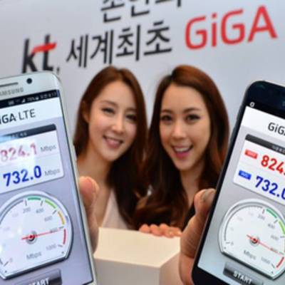 В Корее оператор запустил мобильную сеть Giga LTE с рекордной скоростью в 1