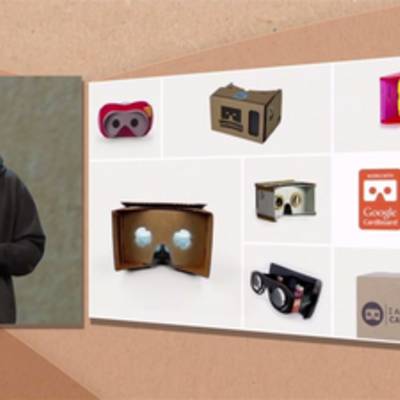 В прошлом году на Google I/O 2014 был представлен картонный Card Board: систему виртуальной реальности для смартфона