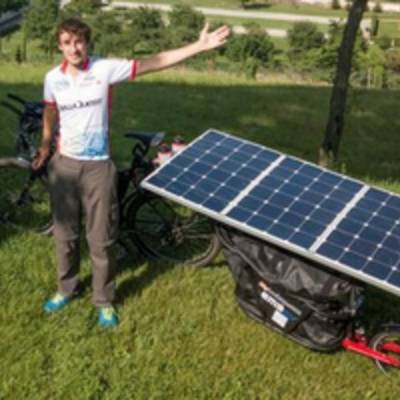 Велосипедисты доехали из Франции в Китай на солнечной энергии
